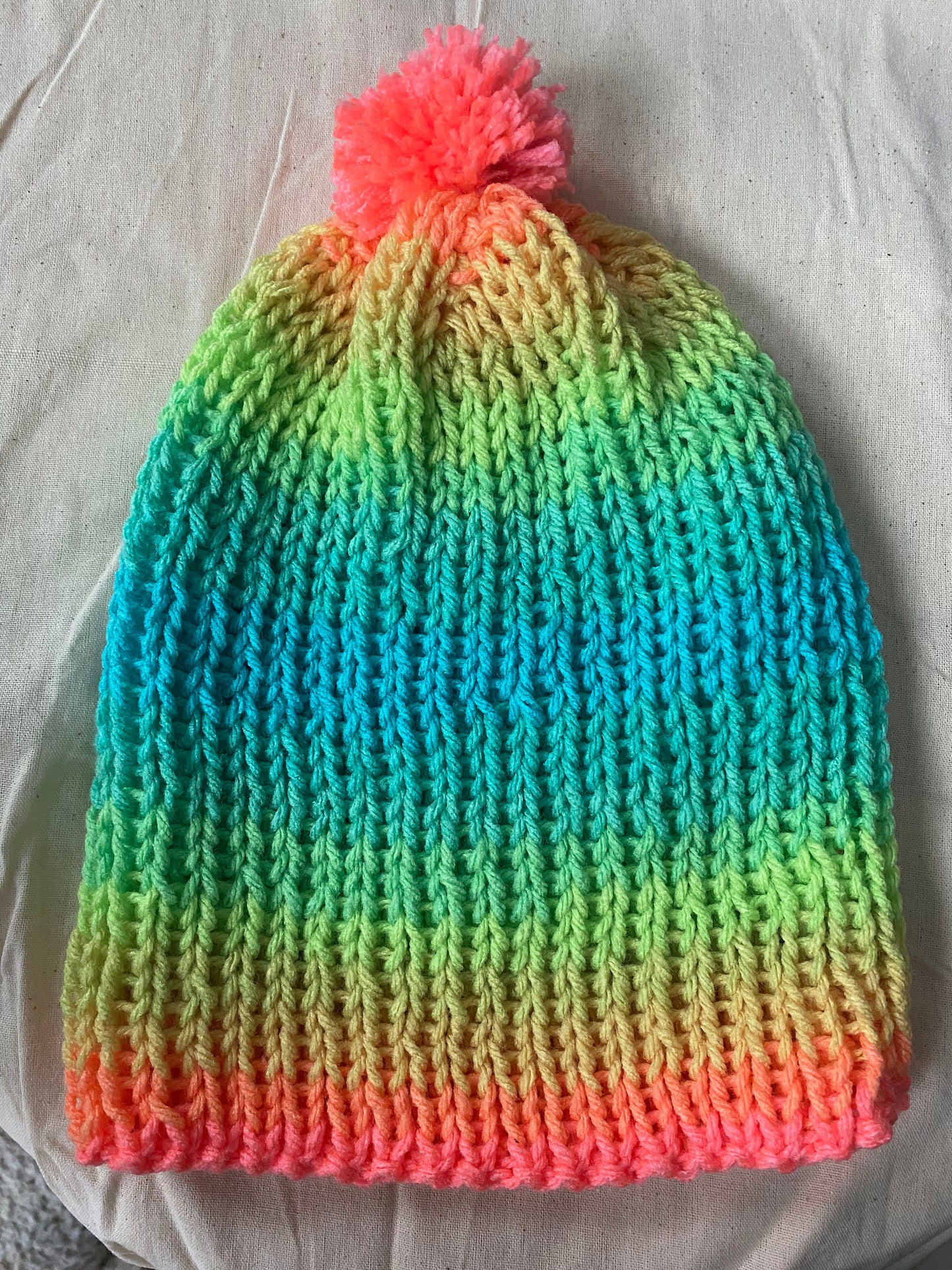 Pastel Rainbow Beanie
