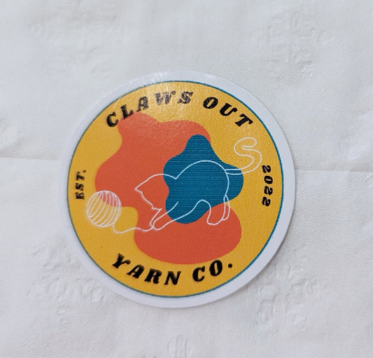 Claws Out Logo Sticker