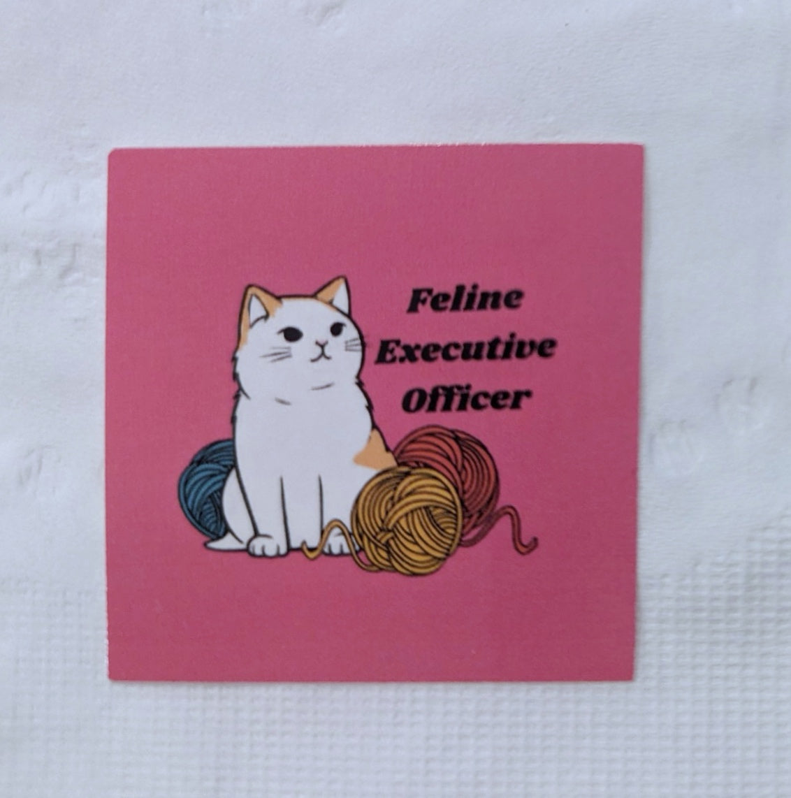 FELINE EXECUTIVE OFFICER Sticker