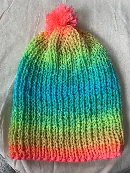 Pastel Rainbow Beanie